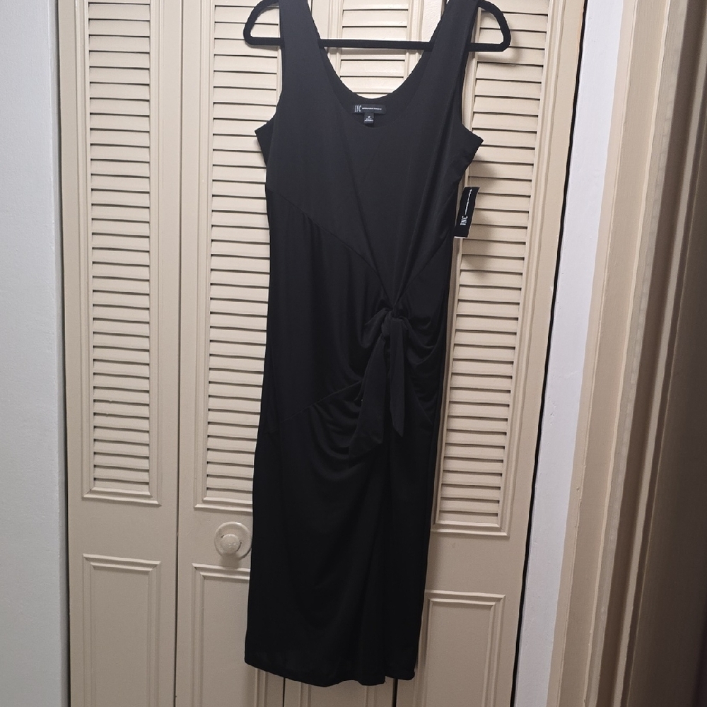 INC International Concepts Black Midi Dress